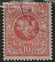 Lithuania  ||| Scott # 40 - Used