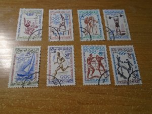 Morocco  #  45-52  used