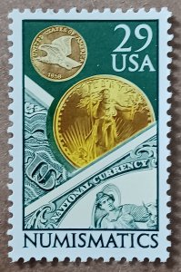 United States #2558 29c Numismatics MNH (1991)
