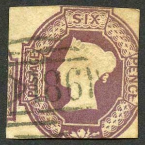 SG64 6d Dull Lilac (wmk reversed) Cat 1000 pounds