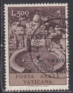 Vatican City C52 Aerial view of St.Peters Square 1967