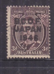 AUSTRALIA, BCOF, JAPAN, 1946 3d. KGVI, used.