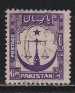 Pakistan, 6p Scales (SC# 25a) USED