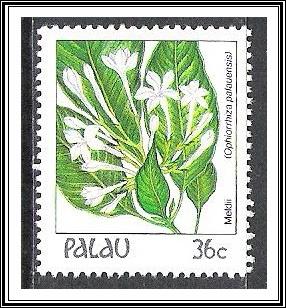 Palau #134 Indigenous Flowers MNH