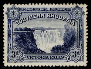 SOUTHERN RHODESIA GV SG30, 3d deep ultramarine, M MINT. Cat £15.