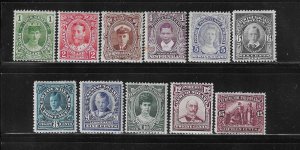 NEWFOUNDLAND SCOTT #104-114 1911 ROYAL FAMILY ISSUE- MINT HINGED/LIGHT HINGED