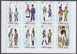 1971 Ajman 685-692ZBb Napoleon and soldiers 11,00 €