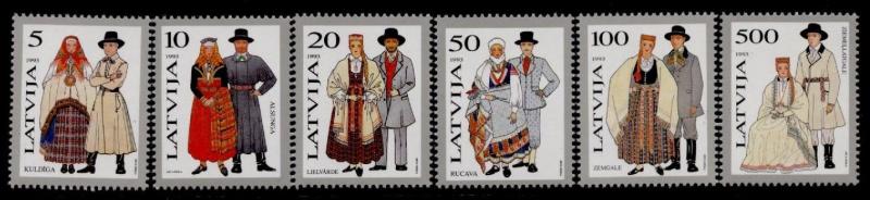 Latvia 343-8 MNH Traditional Costumes