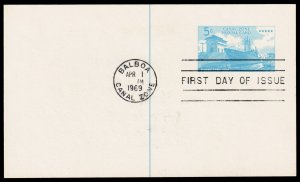 Canal Zone Scott UX17 First Day Stamped Post Card (1969) Mint VF Q