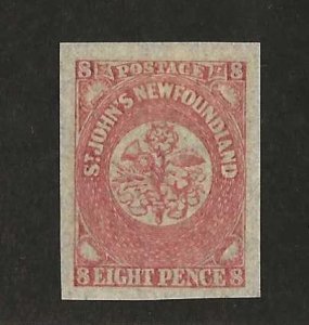 Newfoundland Sc #22 8p rose HR VF