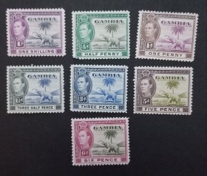 GAMBIA 132-137 Mint Stamp Lot Unused MH T3481