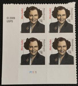 US #3432B MNH Plate Block of 4 Mary Lasker SCV $8.00