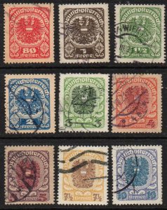 Austria Sc #238-247 Used