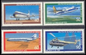 West Berlin - 1980 - Mi. 617-20 (Planes) - MNH - BV081