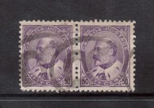 Canada #95 VF Used Rare Pair