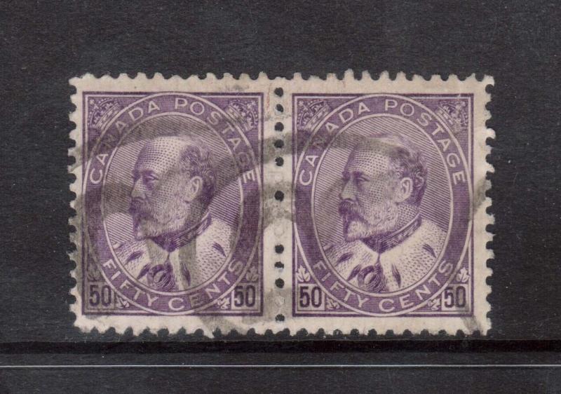 Canada #95 VF Used Rare Pair