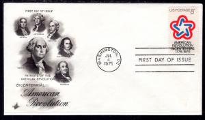 US 1432 Bicentennial Artcraft U/A FDC