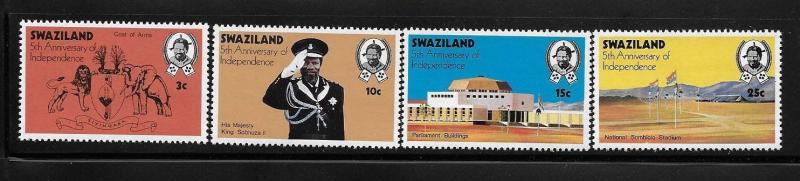 Swaziland 1973 Independence Flag Coat of Arms King MNH A62