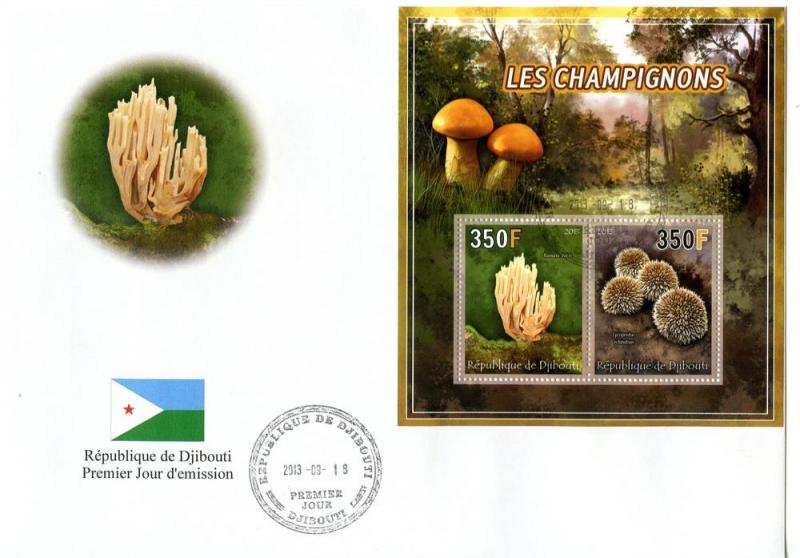 DJIBOUTI FDC MUSHROOMS