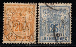 Luxembourg #54-5 F-VF Used CV $3.20 (X5014)