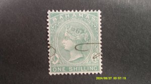 Bahamas 1898 Victoria Classic Scott# 23 USED Pen Cancel VF-XF