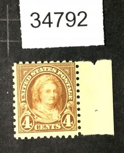 MOMEN: US STAMPS #585 MINT OG H LOT #34792