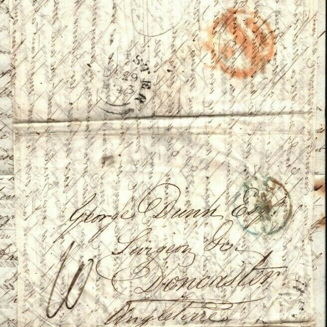 FRANCE Cover Paris GB Doncaster SURGEON MEDICAL Contents EL Letter 1843 EP81