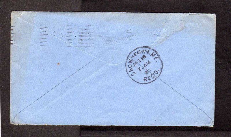 ME Educator's Exchange Portland Maine to Skowhegan 1903 Commercial Stamp Cover