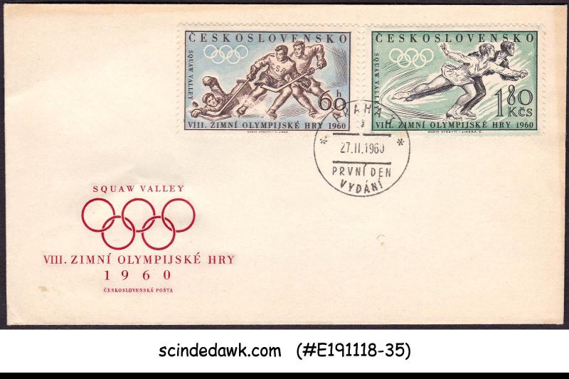 CZECHOSLOVAKIA - 1960 WINTER OLYMPIC GAMES - FDC