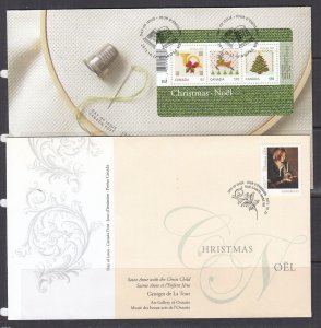 Canada Scott 2687-8 FDC - 2013 Christmas Issues