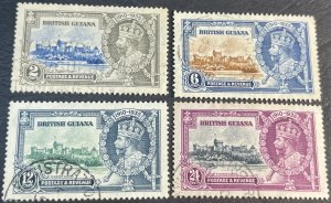 BRITISH GUIANA # 223-226-USED---COMPLETE SET---1935(LOTB)