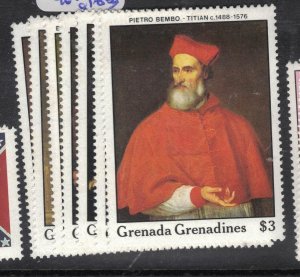 Grenada Grenadines Titian Art SC 969-75 MNH (6fdh) 