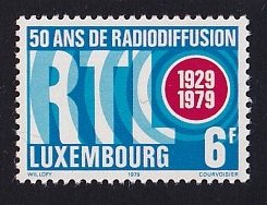 Luxembourg   #634   MNH   1979  radio tele-luxembourg emblem