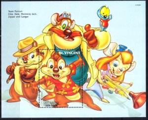 St. Vincent 1992 Disney Chip ' N ' Dale Mi. Bl.237 MNH