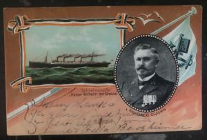 1904 USA Navy Picture Postcard Cover To Jersey NJ Captain O Cuppers