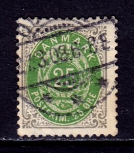 Denmark - Scott #50 - Used - Corner crease LL - SCV $19