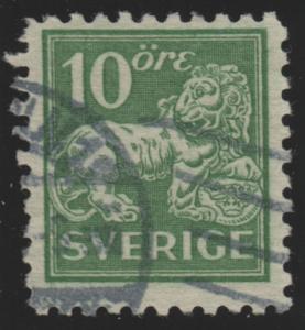 Sweden 127 Heraldic Lion 1921