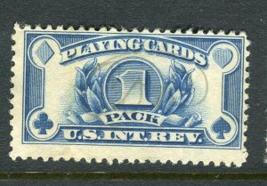 USA; 1890s early classic Playing Cards Revenue issue used value