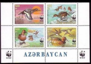 2000 Azerbaijan 474-477VB WWF, Ferruginous Pochard 3,50 €