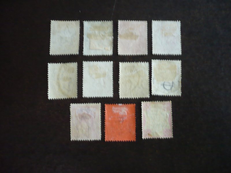 Stamps - India - Scott# 60-70 - Used Part Set of 11 Stamps