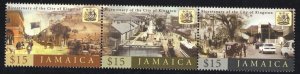 Thematic stamps jamaica 2002 KINGSTON BI-CENT 1021/3 strip mint