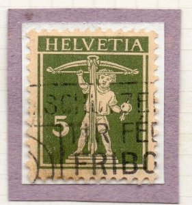 Switzerland 1933 SHADES Early Issue Fine Used 5c. NW-210690