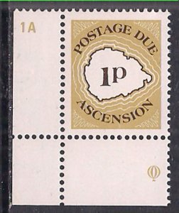 Ascension 1986 QE2 1p Postage Dues SG D1 MNH ( G340 )