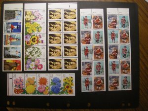 UNFOLDED Booklet Panes, Part IX, 2973a, 2997a, 3003Ab, 3007b, 3029a MNH Beauties