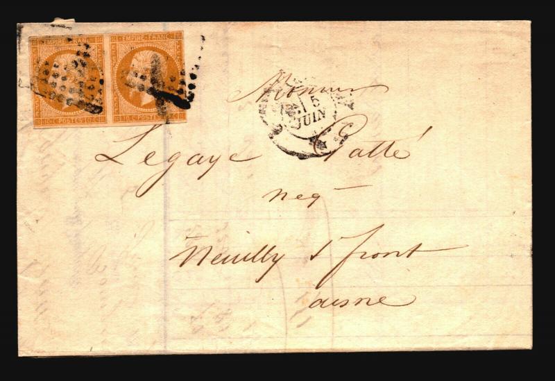 France 1857 Letter Cover / Pair  - Z15698