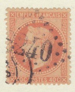 France 35 Used 1863 40c Pale Orange Issue Very Fine