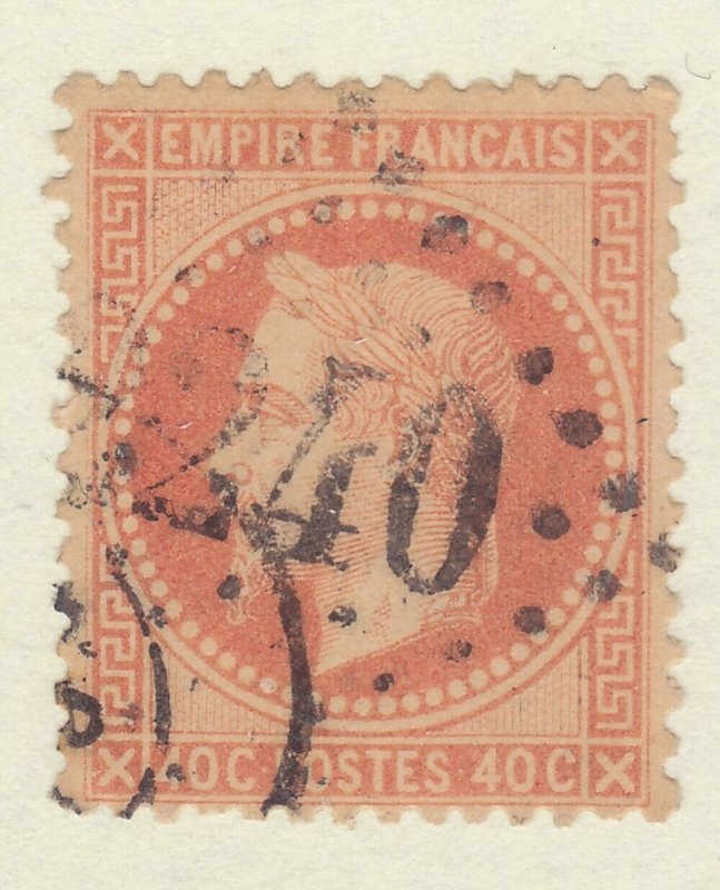 France 35 Used 1863 40c Pale Orange Issue Very Fine