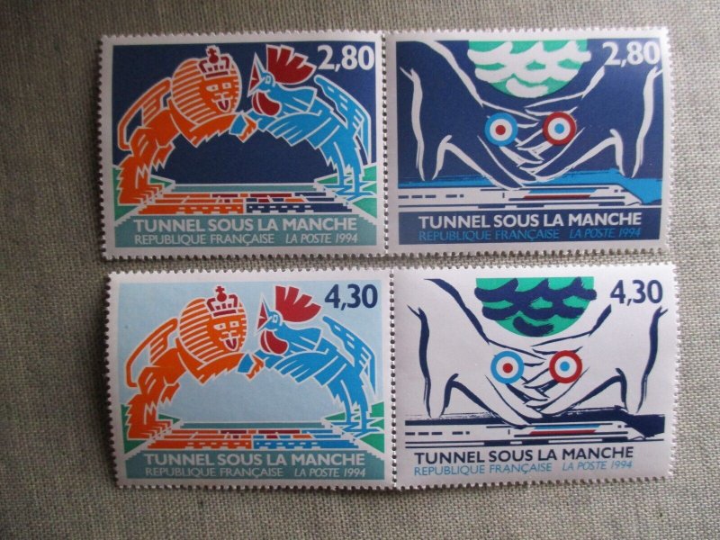 France,Scott# 2422a, 2424c, MNH