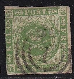 Denmark 8 neat cancel  scott cv $ 95 ! see pic !