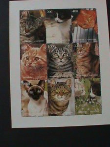 ​KYRGYZSTAN- WORLD FAMOUS BEAUTIFUL LOVELY CATS- MNH-SHEET VF HARD TO FIND